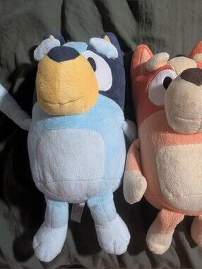 12" Bluey & Bingo Talking Plush SET - 9 Phrases & Sings - Interactive